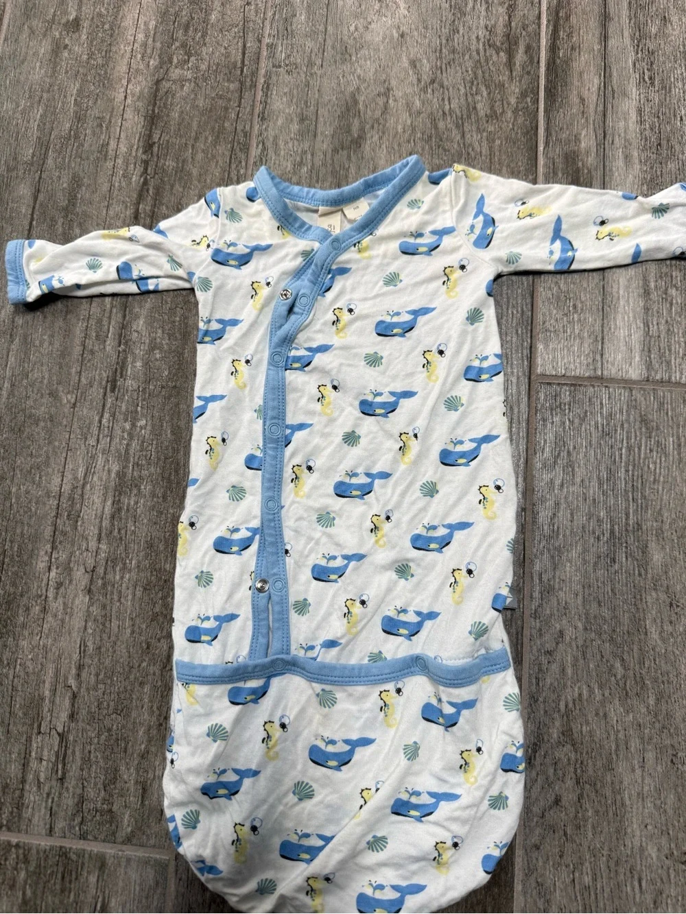 Kyte Whale & Seahorse Bundler Sleeper - Newborn